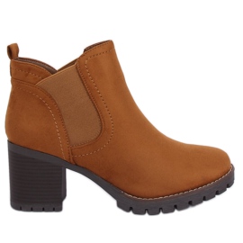 Chelsea botas de salto alto camelo 8B879 Camel marrom
