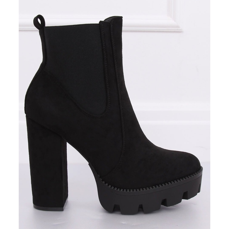 Botas pretas na plataforma Botas Jodhpur DA30P pretas preto