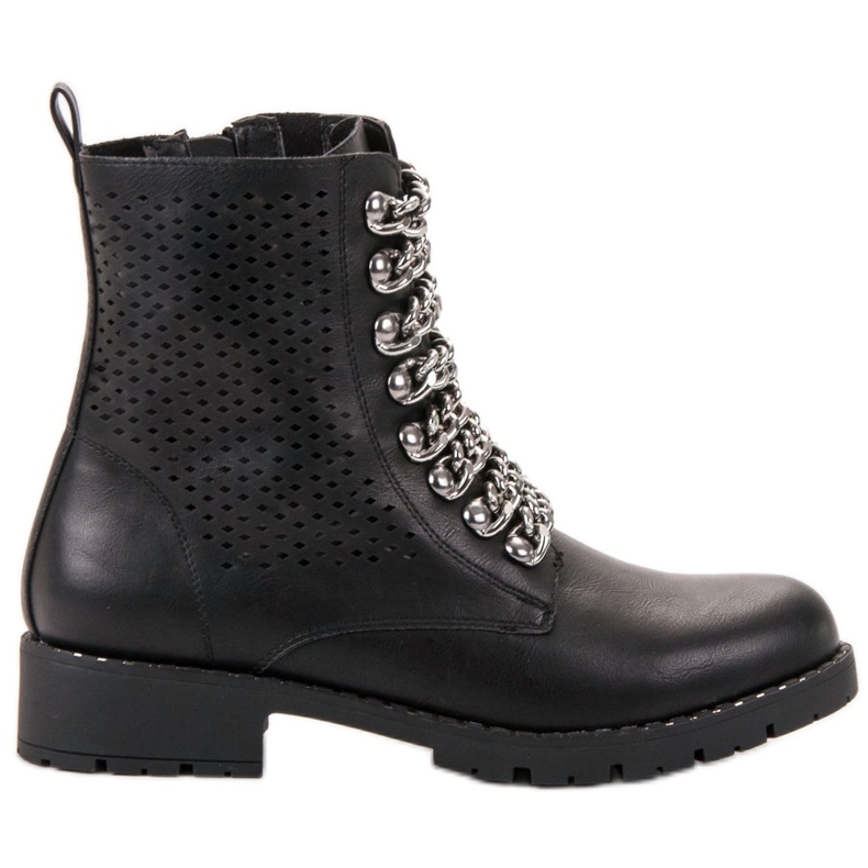 Groto Gogo Botas estilo rock preto