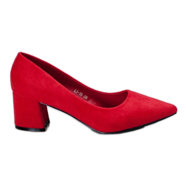 Ch. Creation Red Pumps In Spitz vermelho