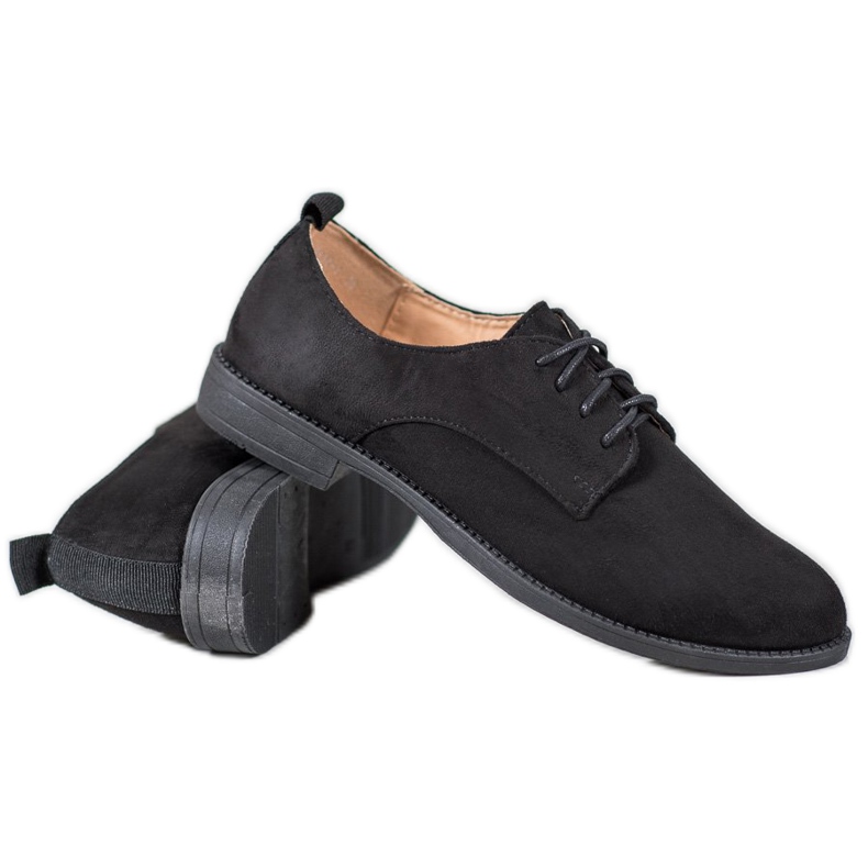 SHELOVET Sapatos de camurça preto