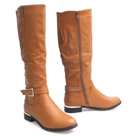 Botas quentes 14023 Camel castanho