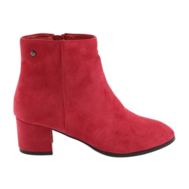 Botas de camurça vermelha Filippo 316 vermelho