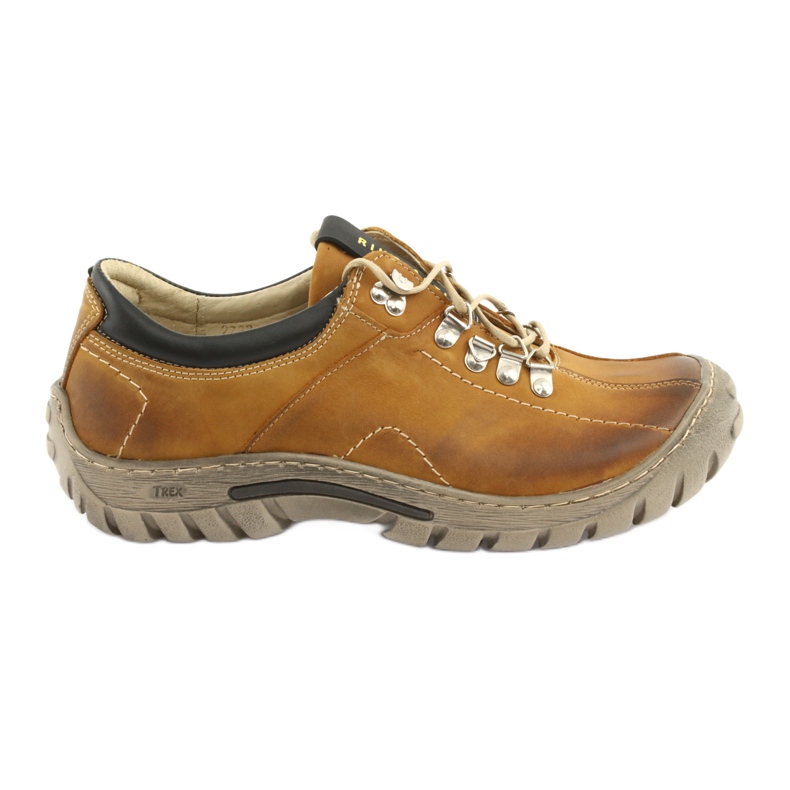 Sapatos de camelo masculinos Riko 904 loucamente ensolarados bege