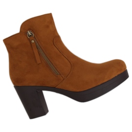 Camel 8B882 Botas camelo de salto alto marrom