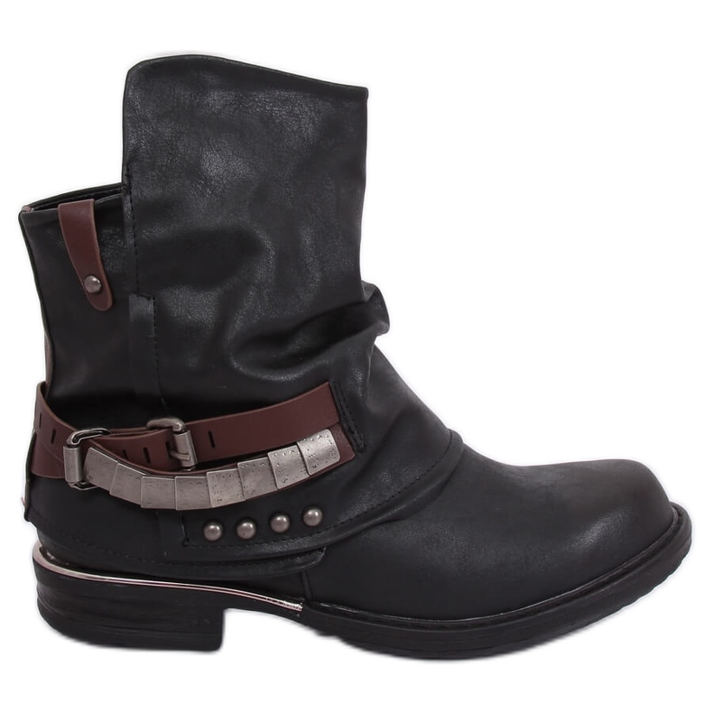 Botas militares pretas LL-165P pretas preto