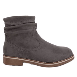 Botas cinza cinza para mulheres W862 cinza