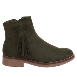 Botas Jodhpur verdes com franjas 8B907 Verde