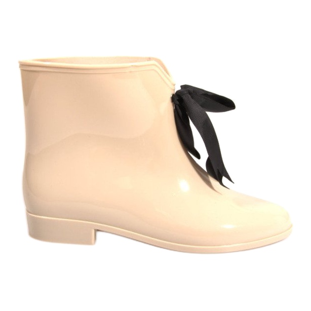 Botas Wellington com laço Y015 Bege