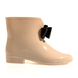 Botas Wellington com laço Y014 Bege