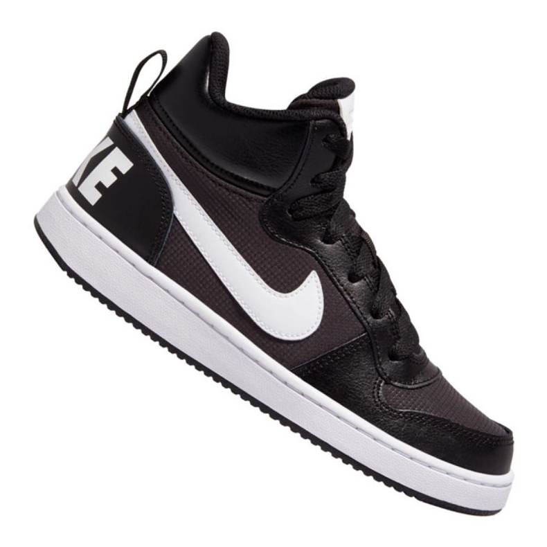 Sapatos Nike Court Borough Mid Pe (GS) Jr BV1607-001 preto