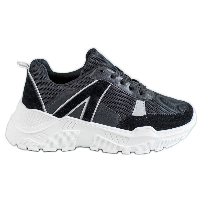 SHELOVET Calçado amarrado na plataforma preto