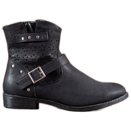 Groto Gogo Sapatinhos a céu aberto com fivela preto Groto Gogo Sapatinhos a céu aberto com fivela preto