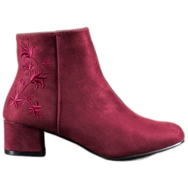 Small Swan Botas com aplicativo vermelho