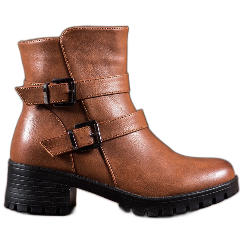 Abloom Trabalhadores de couro ecológico castanho