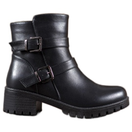 Abloom Trabalhadores de couro ecológico preto