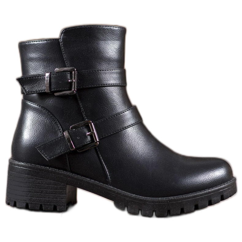 Abloom Trabalhadores de couro ecológico preto