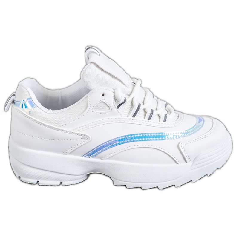 SHELOVET Tênis brancos elegantes