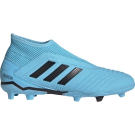 Chuteiras Adidas Predator 19.3 Ll Fg Jr EF9039 azul azul Chuteiras Adidas Predator 19.3 Ll Fg Jr EF9039 azul azul