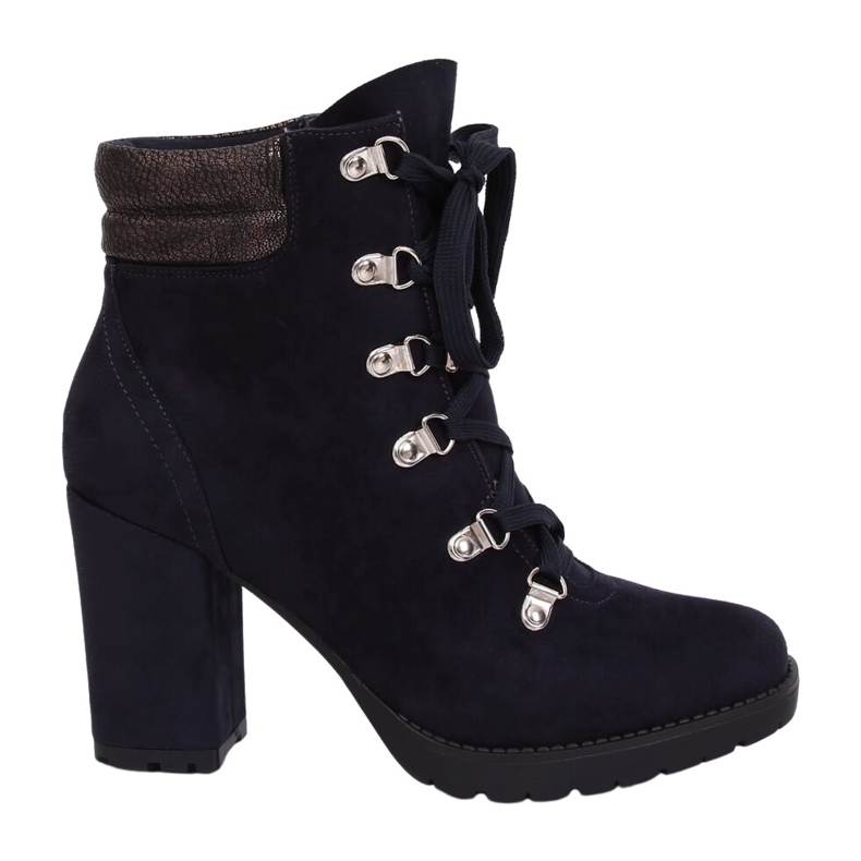 Botas de madeira azul marinho 8992 Azul