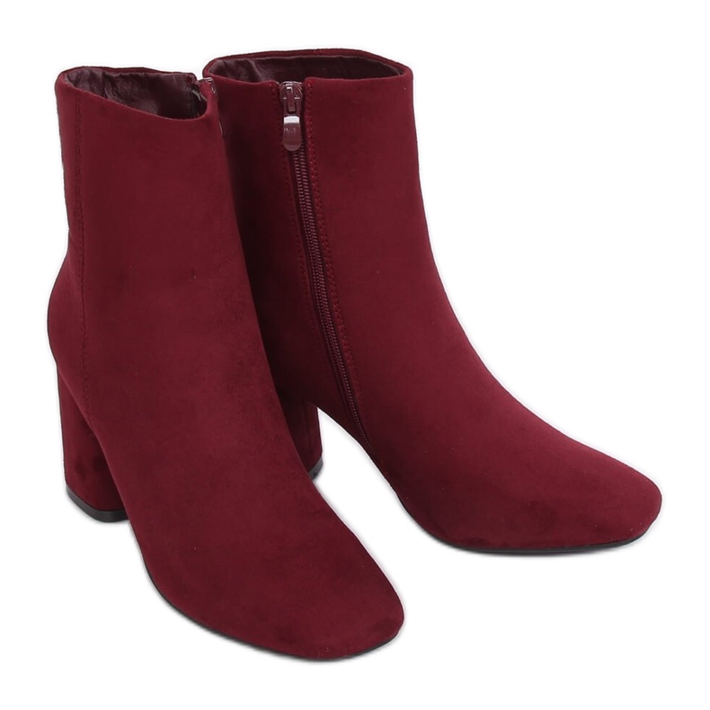Maroon 3486 Wine Red de salto alto vermelho