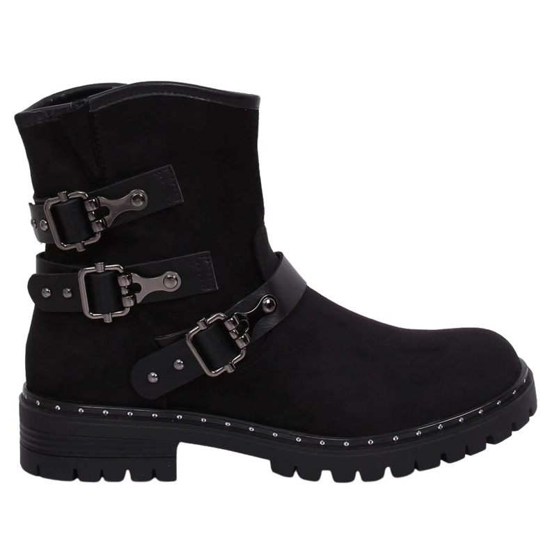 Botas pretas rasas femininas pretas BH5502 pretas preto