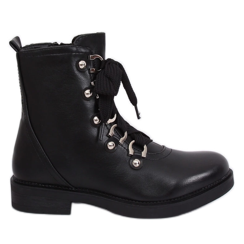 Botas militares pretas LJ001 pretas preto