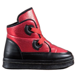 RTX WALK Botas de neve com cristais vermelho