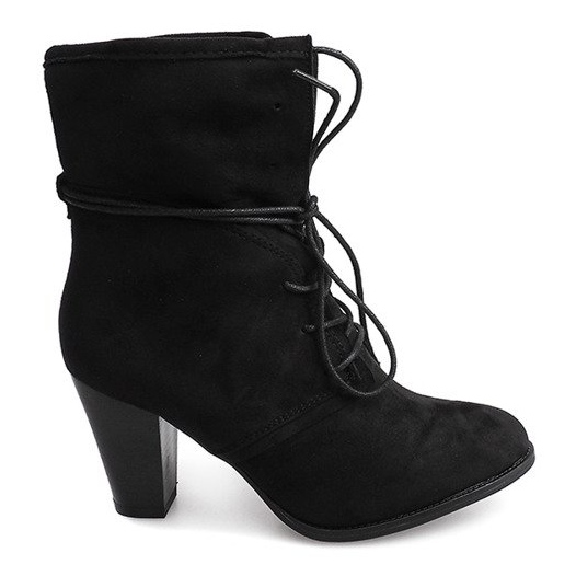 Botas de salto KA732 pretas preto