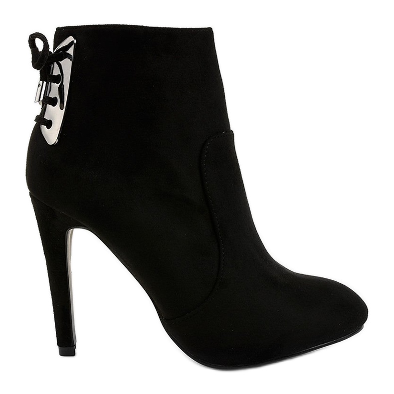 Botins de camurça preta LBS2551 preto
