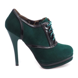 Botas elegantes de salto alto verde KA5513 Botas elegantes de salto alto verde KA5513