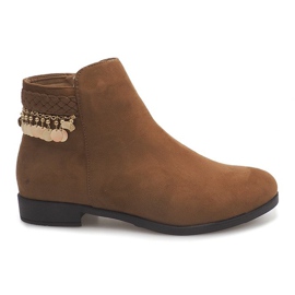 Botas camelo de camurça LL113 marrom