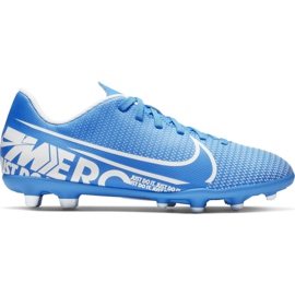 Chuteiras de futebol Nike Mercurial Vapor 13 Club FG / MG Jr AT8161-414 azul azul