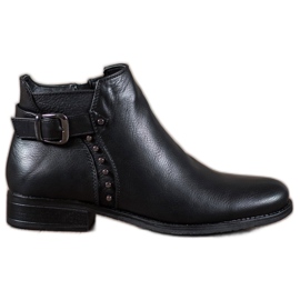 Cm Paris Botas de salto plano preto Cm Paris Botas de salto plano preto