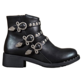 Forever Folie Botas com pregos preto