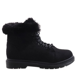 Botas com isolamento de camurça preta SJ1819-1 preto
