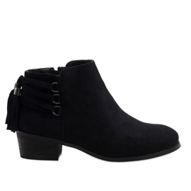 Botas com isolamento de camurça preta SJ1819-1 preto Botas com isolamento de camurça preta SJ1819-1 preto