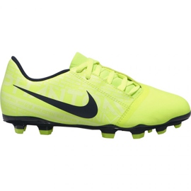 Chuteiras de futebol Nike Phantom Venom Club Fg Jr AO0396-717 amarelo amarelo