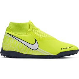 Chuteiras de futebol Nike Phantom Vsn Academy Df Tf M AO3269-717 amarelo amarelo