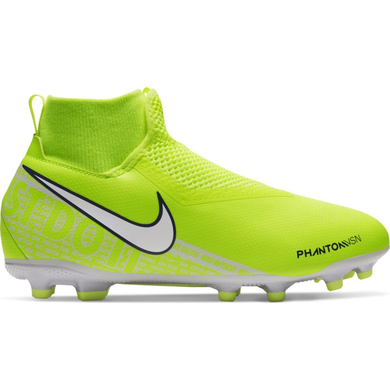 Chuteiras Nike Phantom Vsn Academy Df FG / MG Jr AO3287-717 amarelo amarelo