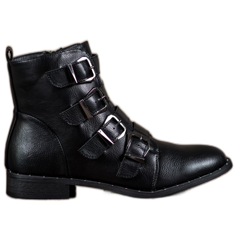 Cm Paris Botas Com Fivelas preto