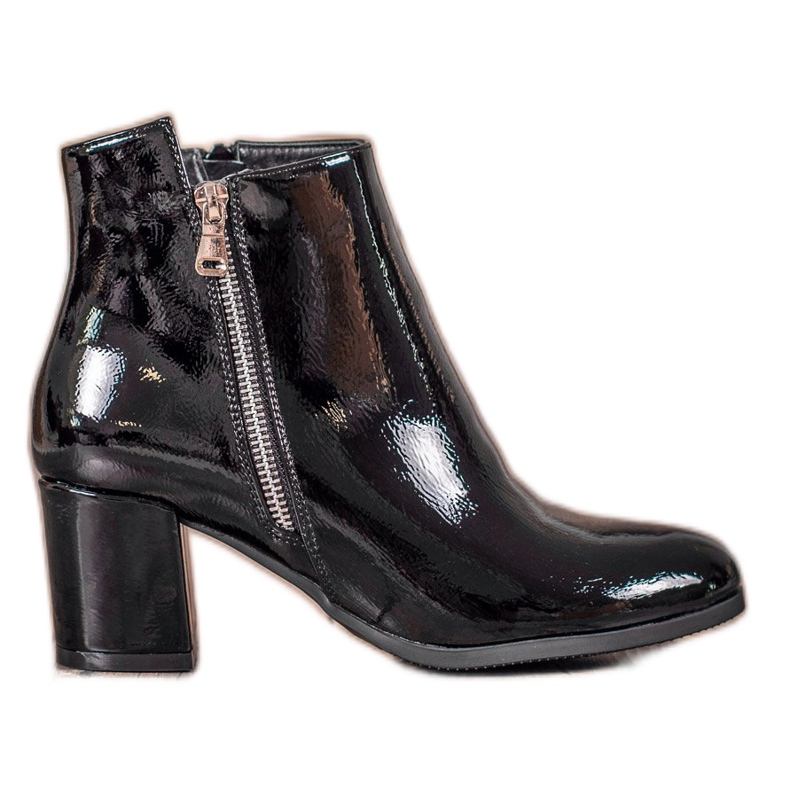 Botas lacadas VINCEZA preto
