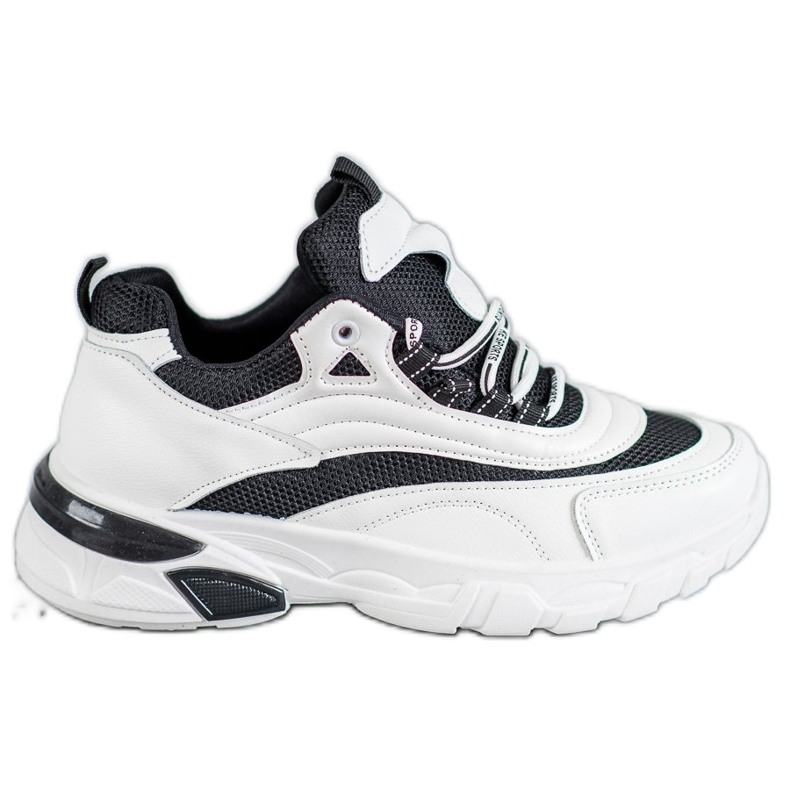 SHELOVET Tênis da Moda branco preto