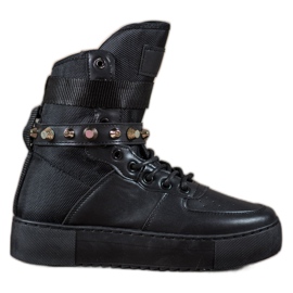 Diamantique Botas altas pretas preto