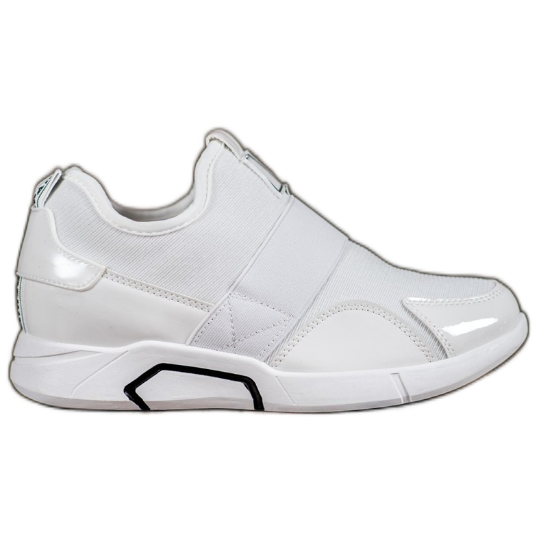 Ideal Shoes Tênis Moda Slip-On branco