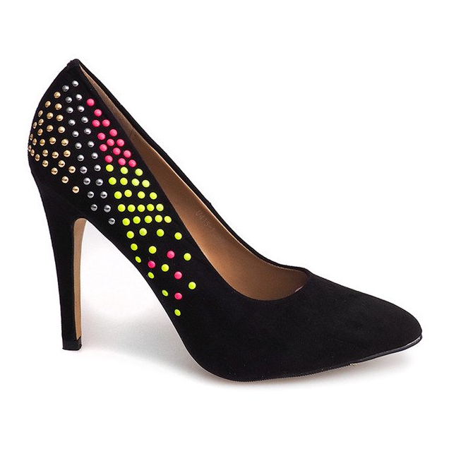 Salto alto camurça U415-1 preto