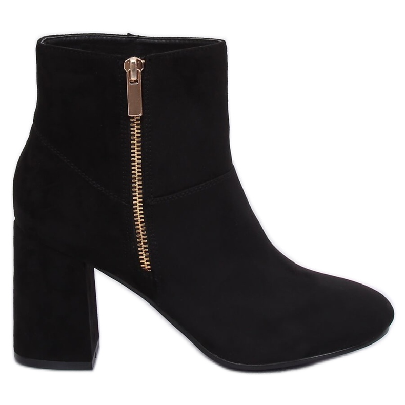 Botas pretas de salto alto 7759 Negro preto