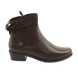 Botas femininas Caprice 25335 marrom