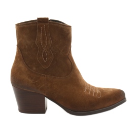 Botas de cowboy de camurça Gamis 3837 marrom