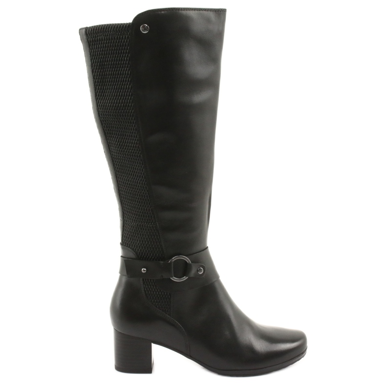 Caprice Botas extensíveis, largura XL 25526 pretas preto